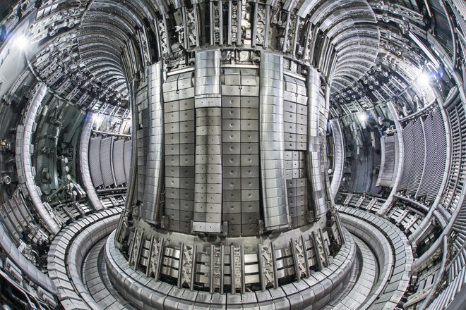 Tokamak naprave Jet.&nbsp;FOTO: M.&nbsp;Woollard/UKAEA
