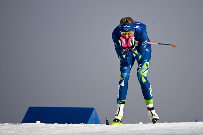 Anamarija Lampič (na fotografiji) je na razočaranje v sprintu pozabila z odlično četrtkovo predstavo, ki je bila&nbsp;njena najboljša na velikih tekmah, ko gre za daljše razdalje. FOTO: Tobias Schwarz/AFP
