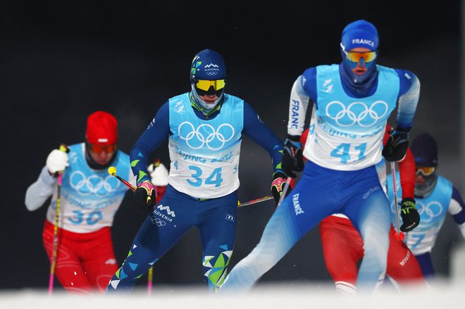 Vid Vrhovnik (34) na poti do olimpijskega cilja. FOTO: Lindsey Wasson/Reuters
