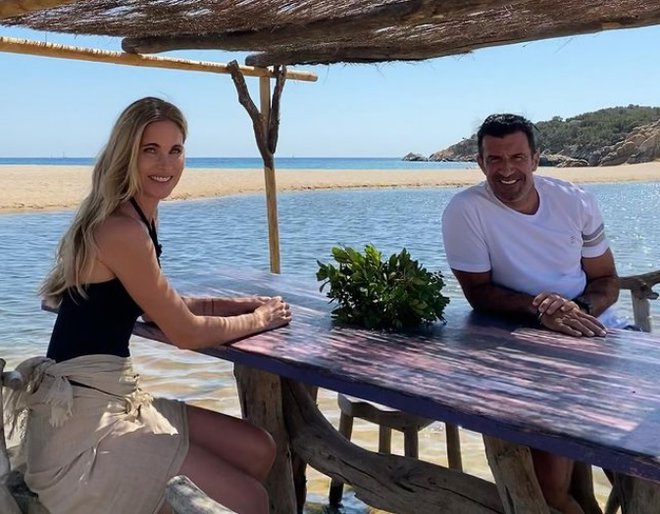 Luis Figo in Helen Svedin sta lani proslavila 20. obletnico poroke. FOTO: Instagram
