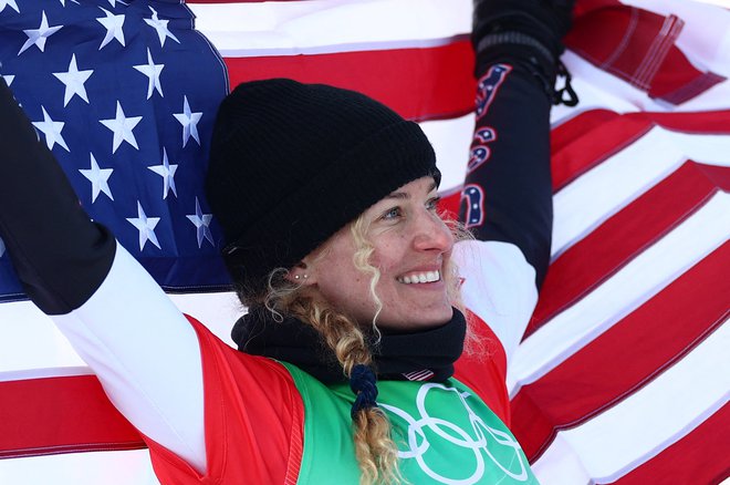 Lindsey Jacobellis je po 16 letih dočakala olimpijsko slavo. FOTO:&nbsp;Lisi Niesner/Reuters

