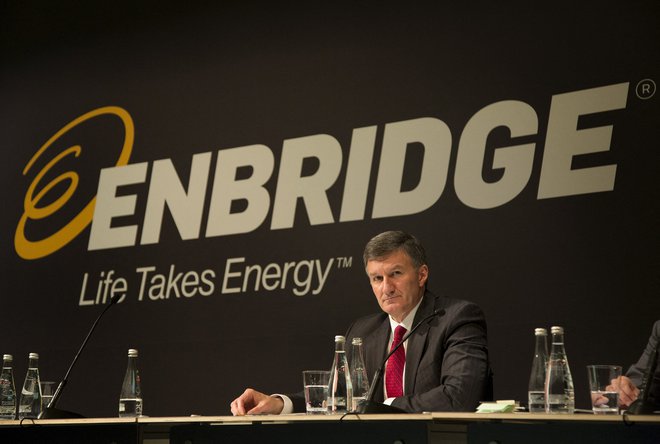 Enbridge bo za investicije v svoj sedanji portfelj projektov letno namenil med 2,3 do 3,15 milijarde dolarjev. FOTO:&nbsp; Peter Power/Reuters
