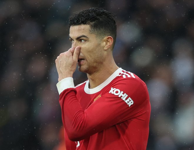 Cristiano Ronaldo se bo sredi tedna v ligi prvakov spet pomeril z madridskim Atleticom in Janom Oblakom, a tokrat prvič kot član Man. Uniteda.&nbsp;FOTO: Lee Smith/Reuters
