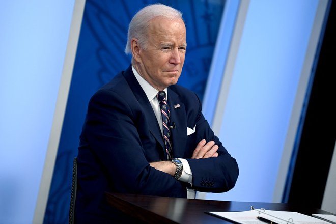 Joe Biden poskuša z evropskimi in drugimi zaveznicami postaviti meje ruski agresiji na vzhodu Evrope. Foto Brendan Smialowski/AFP
