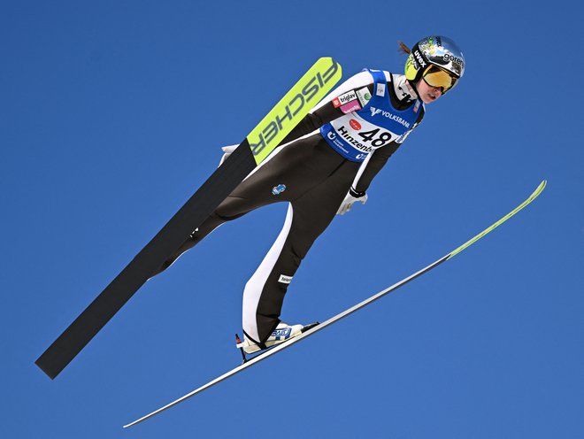 Urša Bogataj je bila s slovensko ekipo tekmovalno v ognju in končala na tretjem mestu. FOTO: Barbara Gindl/AFP
