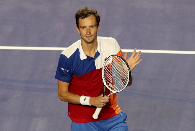 Dani Medvedjev je novi številka ena moškega tenisa na lestvici ATP. FOTO: Henry Romero/Reuters
