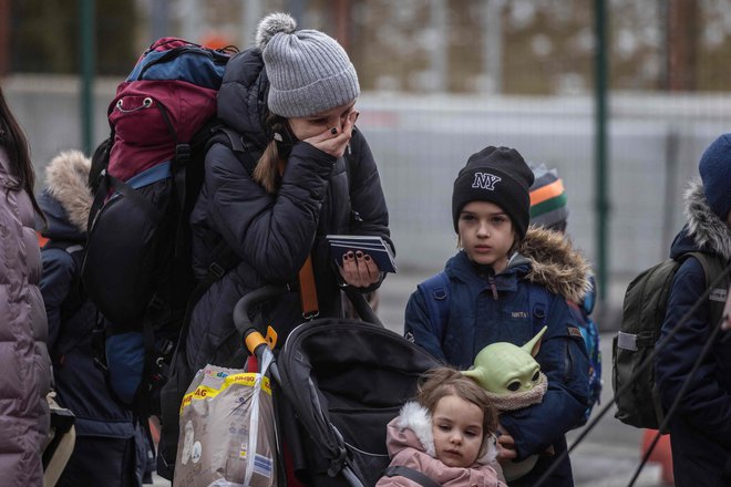 Milijoni in milijoni beguncev bodo izziv za družbe, je povedala evrospka komisarka za notranje zadeve komisarka Ylva Johansson. FOTO:&nbsp; Wojtek Radwanski/AFP
