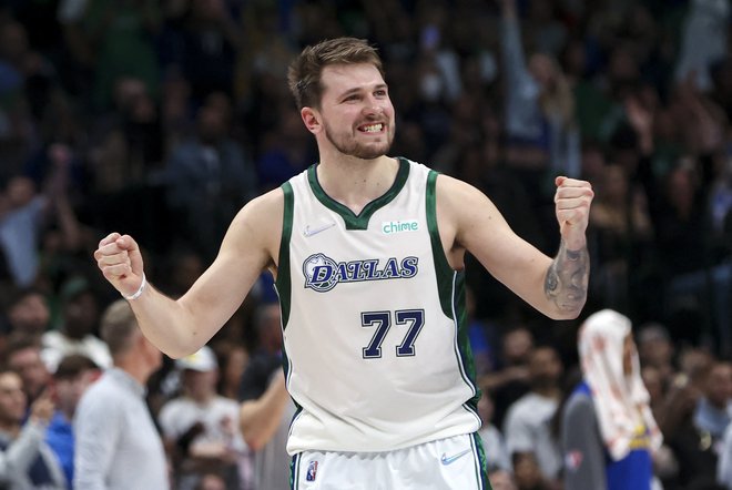 Luka Dončić je spet uprizoril svoj šov. FOTO: Kevin Jairaj/Usa Today Sports
