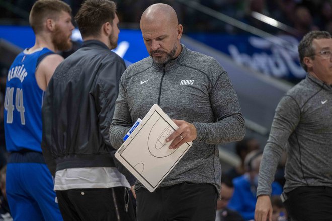 Jason Kidd upa, da bo Dončić nared do naslednje tekme. FOTO: Jerome Miron/USA Today Sports
