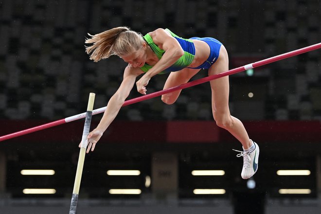 Tina Šutej je pred začetkom poletne sezone v odlični formi. FOTO:  Andrej Isakovic/AFP
