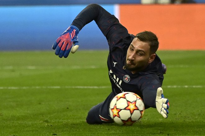 Gianluigi Donnarumma tokrat ni imel svojega večera. FOTO: Javier Soriano/AFP
