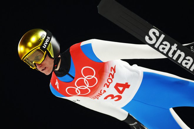 Petra Prevca, ki je na nedavnih olimpijskih igrah na Kitajskem znova pokazal, kaj vse tiči v njem, vežejo čudoviti spomini tudi na Vikersund. FOTO: Kai Pfaffenbach/Reuters
