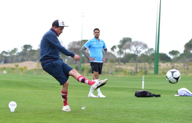 Vasja Kovač (na fotografiji) med nastopom v Beleku. FOTO: Eser Erenler in Sergan Nhacioglu/Footgolf Slovenia
