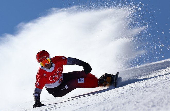 Žan Košir je na slalomu v Piancavallu zasedel 12. mesto. FOTO: Lisi Niesner/Reuters
