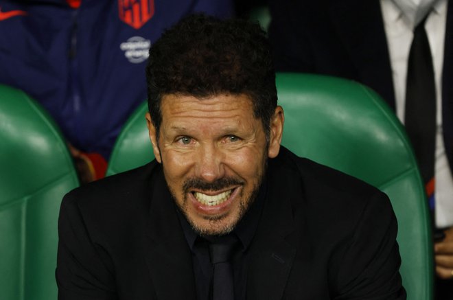 Diego Simeone je že več kot desetletje trener madridskega Atletica. FOTO: Marcelo Del Pozo/Reuters
