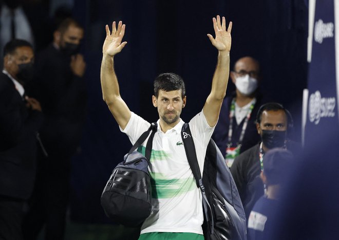 Novak Đoković je nazadnje nastopil na turnirju ATP 500 v Dubaju,&nbsp;kjer ga je v četrtfinalu ustavil Čeh Jiri Vesely.&nbsp;FOTO: Suhaib Salem/Reuters
