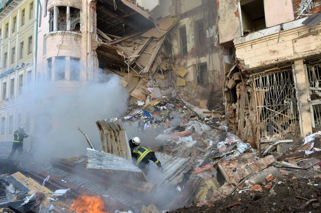 Rusija želi sirske plačance poslati v ukrajinska mesta. FOTO: Sergey Bobok/AFP
