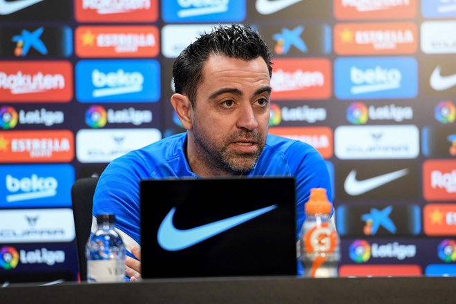 Xavi, eden najboljših vezistov v zgodovini nogometne igre, je prenesel inteligentno razmišljanje z igrišča tudi na klop. FOTO: Josep Lago/AFP
