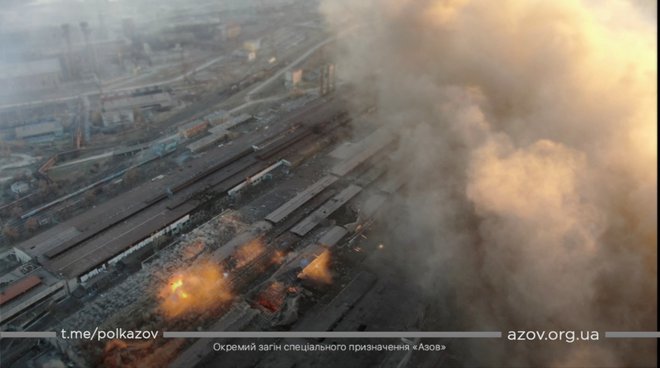 V Mariupolju je odjeknilo več eksplozij. FOTO: Reuters
