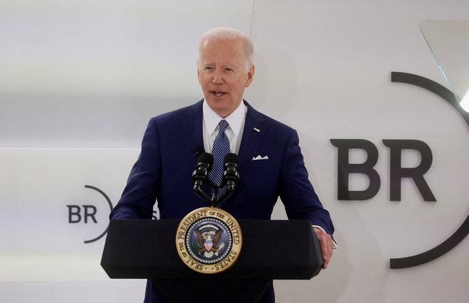 Ameriški predsednik Joe Biden je posvaril o morebitni uporabi kemičnega in biološkega orožja. FOTO: Reuters
