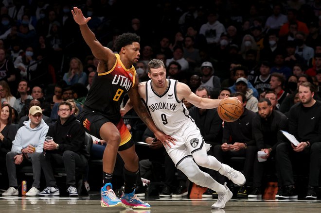 Goran Dragić je k zmagi Brooklyna prispeval sedem točk. FOTO: Brad Penner/Usa Today Sports
