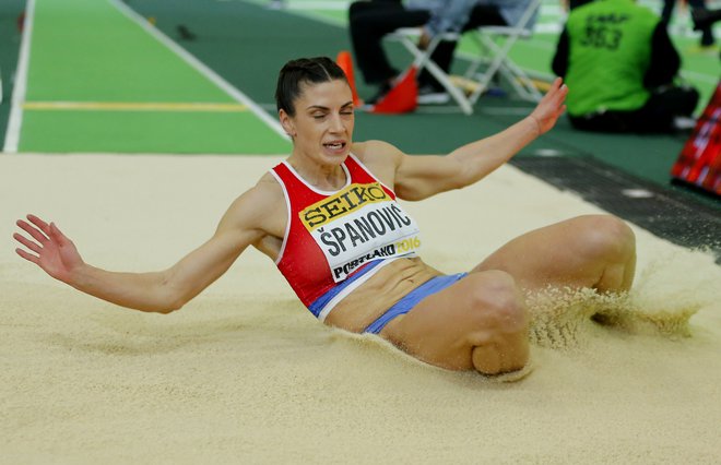 Ivana Spanovic je že dolgo med najboljšimi skakalkami v daljino na svetu. FOTO:&nbsp;Mike Blake/Reuters
