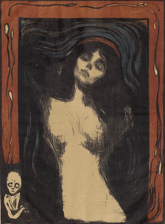 Edvard Munch: Madona, 1895/1902 FOTO: Albertina, Wien
