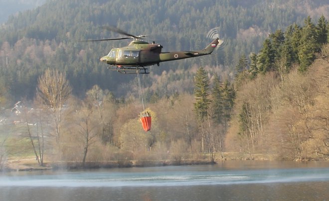 Jezero v Preddvoru se je napolnilo le dan pred požarom. FOTO: Boštjan Fon/Slovenske novice
