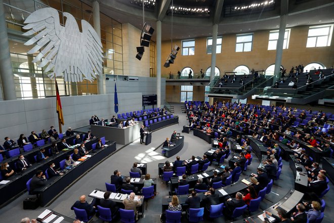 Nemški zvezni parlament. FOTO: Michele Tantussi/REUTERS
