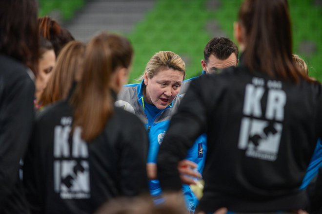 Nataša Derepasko se je dobro znašla na klopi Krima. FOTO: RK Krim
