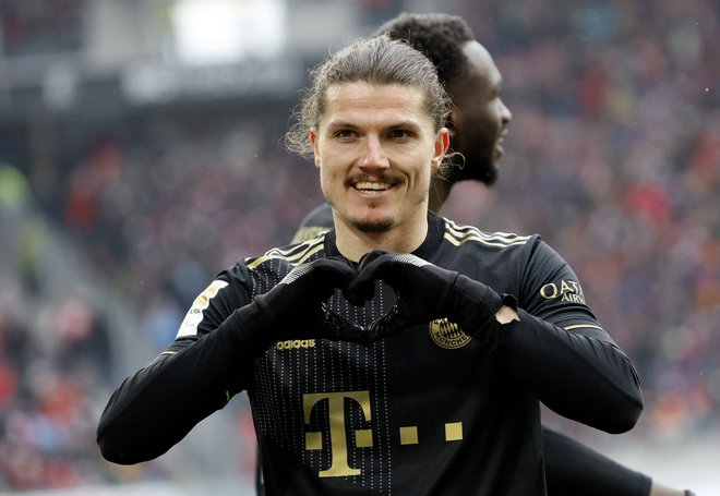 Marcel Sabitzer je dosegel zadnji gol za Bayern. FOTO: Heiko Becker/Reuters
