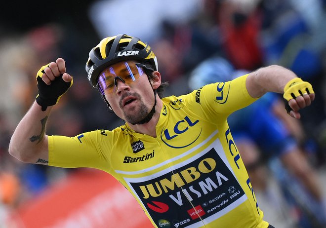 Drugi z lestvice UCI Primož Roglič narekuje ritem na dirki po Baskiji   FOTO: Franck Fife/AFP
