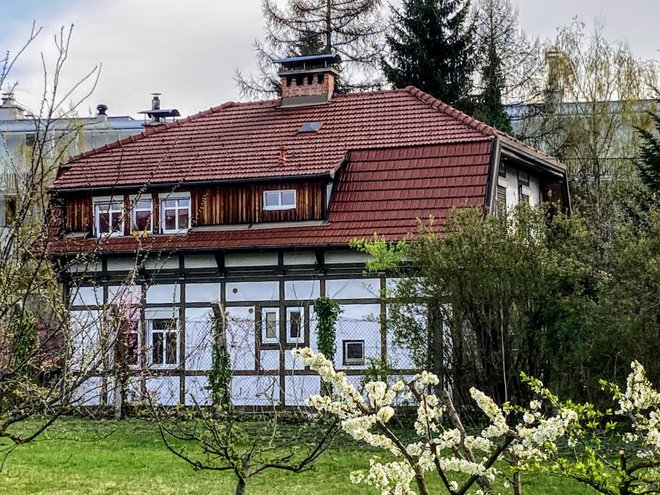 Pogled s Povšetove ulice na belo lepotico, Kregarjevo hišo

Foto Jaroslav Jankovič
