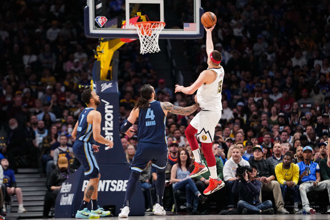 Nikola Jokić je v Denverju pisal zgodovino NBA. FOTO: Ethan Mito/clarkson Creative/AFP
