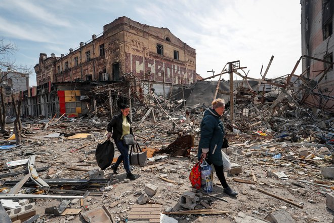 Razmere v Mariupolju. FOTO: Alexander Ermochenko/Reuters
