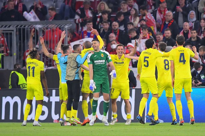 Villarreal je z uvrstitvijo v polfinale pripravil največjo senzacijo sezone v ligi prvakov. FOTO: Jose Jordan/AFP
