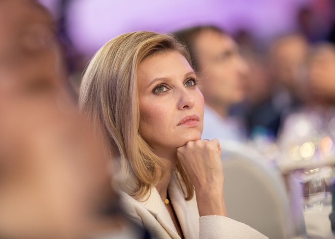 Olena Zelenska septembra 2019 v Kijevu na jaltski evropski strateški konferenci (YES), kjer so razpravljali o vlogi Ukrajine v globalnem kontekstu. FOTO:&nbsp;Shutterstock

&nbsp;
