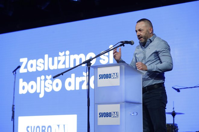 Robert Golob je v soočenju na Pop TV na vprašanje, kdo bo zdravstveni minister, odgovoril povsem nedvoumno &ndash; to bo Danijel Bešič Loredan. FOTO: Leon Vidic/Delo
