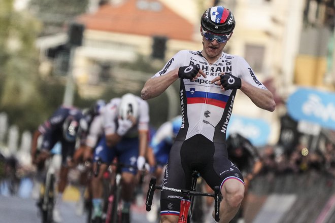 Matej Mohorič je v velikem slogu dobil dirko Milano-Sanremo. FOTO:&nbsp;Gian Mattia D&#39;alberto/Lapresse
