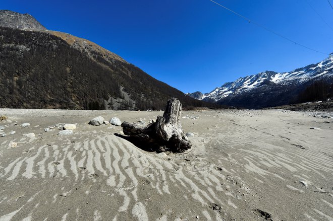 Ker v severni Italiji ni deževalo že štiri mesece, sta ogroženi kmetijska pridelava in proizvodnja energije. FOTO:&nbsp;Massimo Pinca/Reuters
