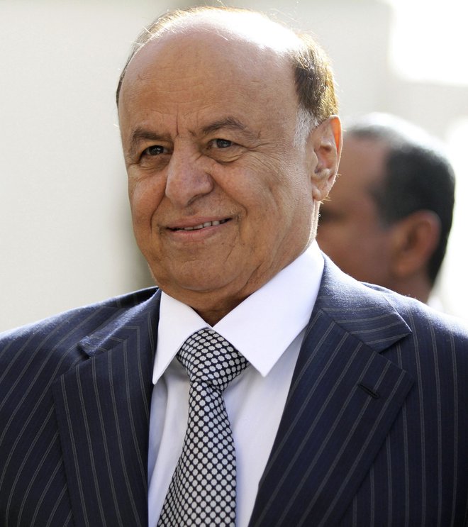 Predsednik Jemna&nbsp;Abd Rabu Mansur Hadi je ob izbruhu državljanske vojne promptno pobegnil iz države. FOTO: Mohamed Al Sadžagi/Reuters
