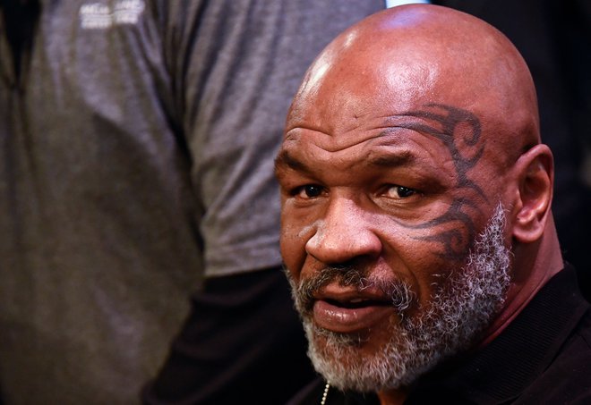 Mike Tyson se je zapletel v nov incident. FOTO: Patrick T. Fallon/ AFP
