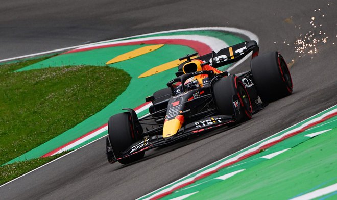 Max Verstappen med današnjimi kvalifikacijami. FOTO: Miguel Medina/AFP
