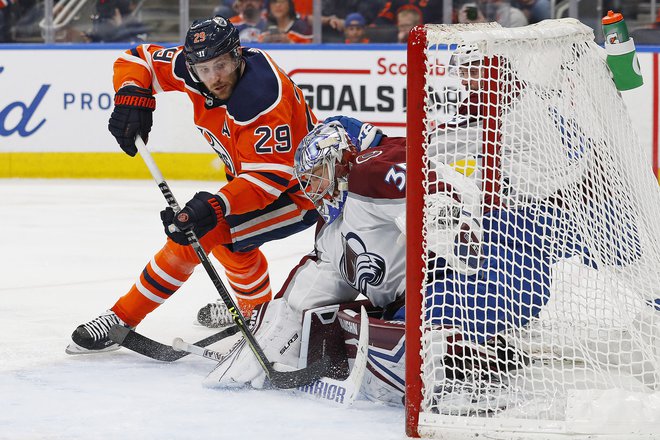 Nemški hokejist Leon Draisaitl odlično igra v NHL. FOTO: Perry Nelson/Usa Today Sports
