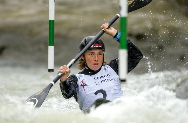 Eva Terčelj je slavila zmago v Tacnu. FOTO: Matej Družnik/Delo
