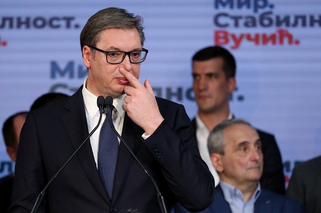 Čeprav je zmagal na predsedniških volitvah, &shy;Aleksandru Vučiću ni lahko. FOTO: Antonio Bronić/Reuters
