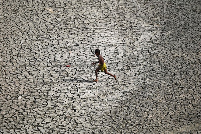 Za Indijo je najbolj vroč april v zgodovini merjenja temperatur. FOTO: Sajjad Hussain/AFP
