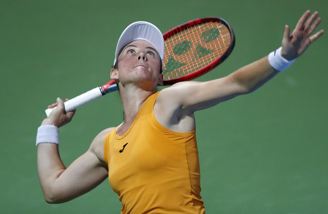 Tamara Zidanšek v obeh konkurencah v Madridu ne bo nadaljevala bojev. FOTO: Matej Družnik
