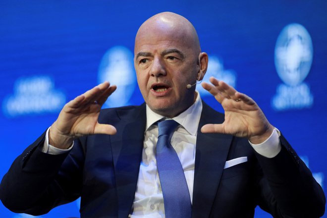 Svetovno nogometno zvezo vodi predsednik Gianni Infantino FOTO: David Swanson/Reuters
