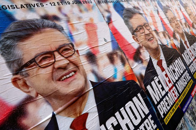 Jean-Luc Mélenchon hoče povezati levico proti macronizmu. FOTO: Gonzalo Fuentes/Reuters
